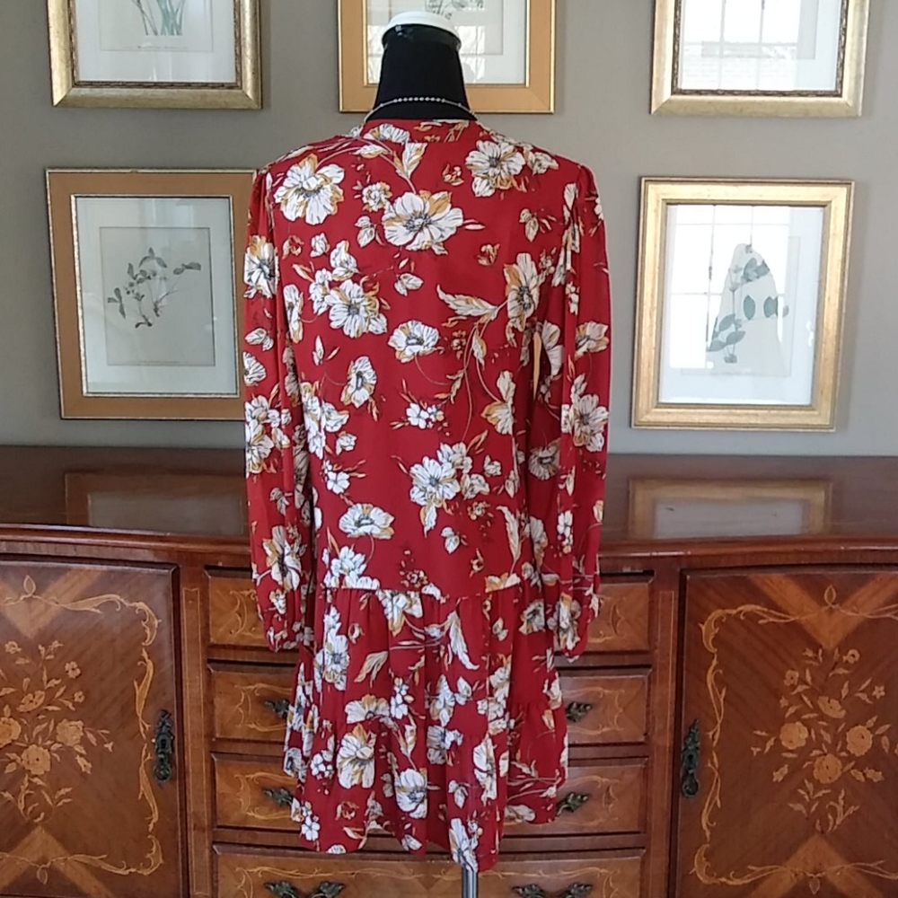 0205 Emma&Michele LIGHTWEIGHT Floral Drop Waist Dress* - Picture 3 of 6